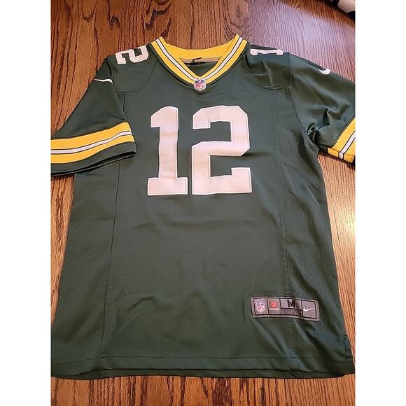 Nike Aaron Rodgers Green Bay Packers Jersey Youth Size Medium 10-12 Football - Picture 7 of 9